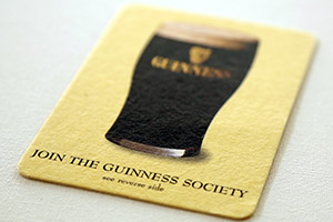 Guinness coaster